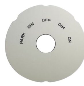 WHITE FACE DECAL IGNITION/LIGHT SWITCH | Rays Early Dodge Parts Web Site